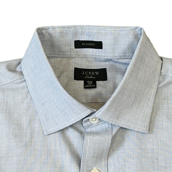 J. Crew Mens Classic Ludlow Button Down Shirt. Light Blue Size 15 1/2 - 34 #1212 - Picture 3 of 5